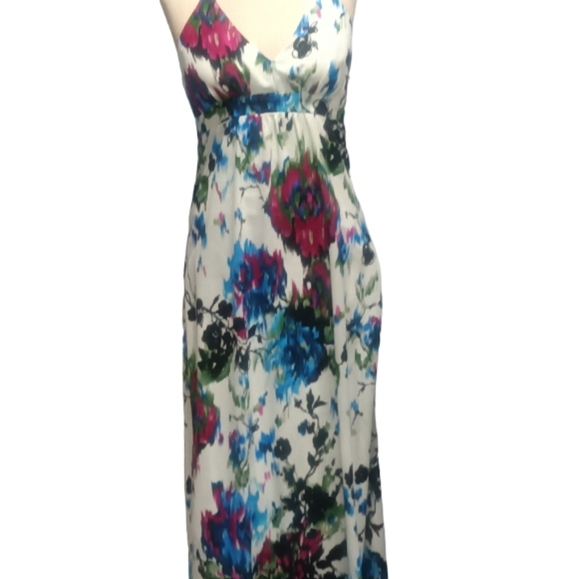 Dress Barn Floral halter dress size 8 - Picture 3 of 6